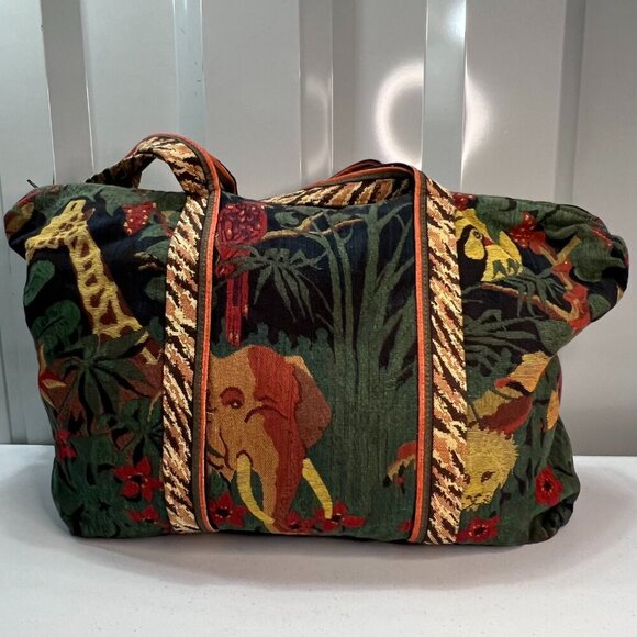 Tapisserie Tapestry Renaissance by Woven Art New York Safari Weekender Bag Boho - Picture 2 of 11